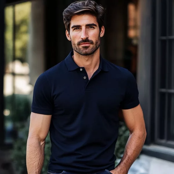 Navy Polo Shirt – Classic, Comfortable & Versatile - Image 4