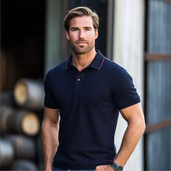 Navy Polo Shirt – Classic, Comfortable & Versatile - Image 3