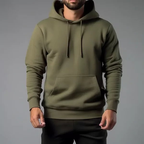 olive green hoodie​ 3