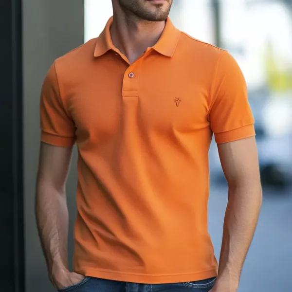 orange polo shirt​ 4