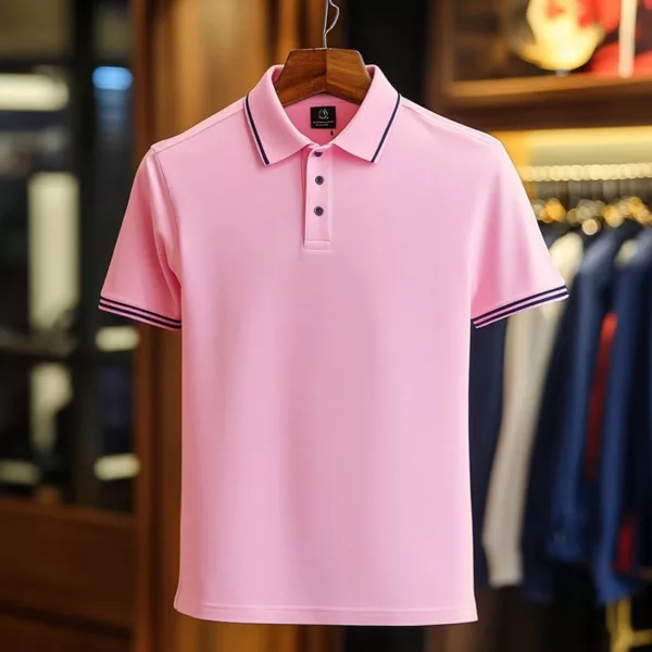 pink polo t shirt​ a