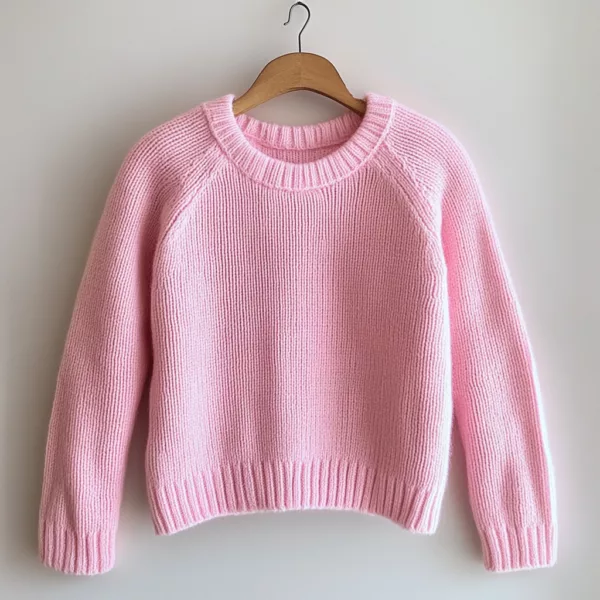 pink sweater pullover 2 png