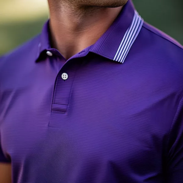 Purple Polo Golf Shirt – Performance & Style - Image 4