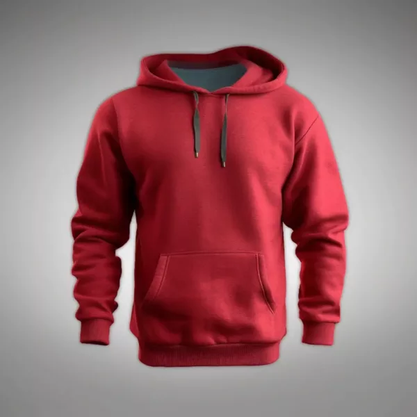 red colour hoodie​ 2