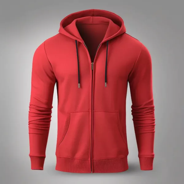 red colour hoodie​ 4