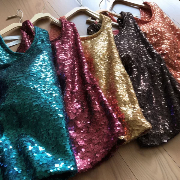 Custom Sequin Tank Tops for Wholesale Orders - Image 3