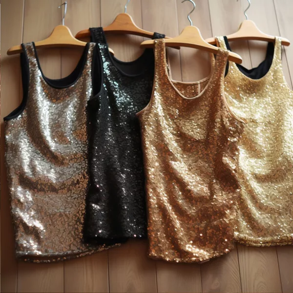 Custom Sequin Tank Tops for Wholesale Orders