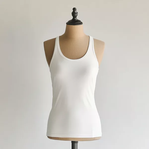 Breathable White Tank Tops | Customizable for Bulk Orders - Image 3