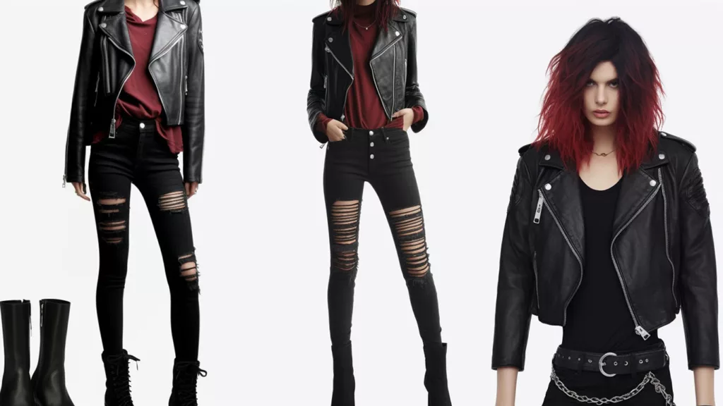 Punk Inspired Skinny Jeans Look a