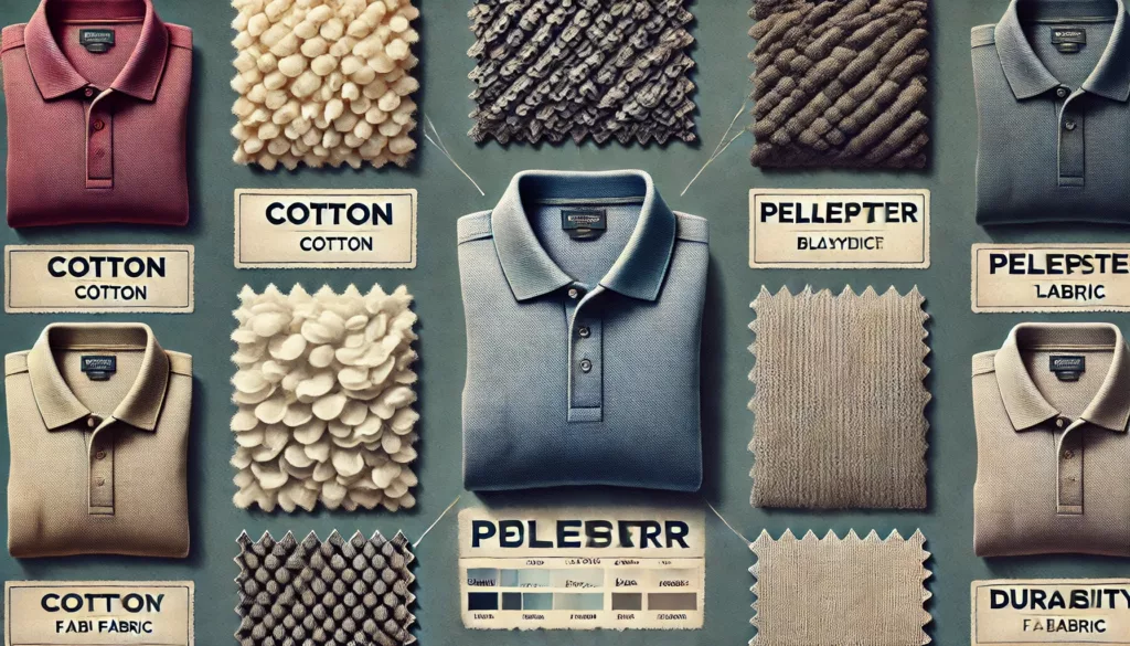 Fabric comparison of cotton polyester and blended materials