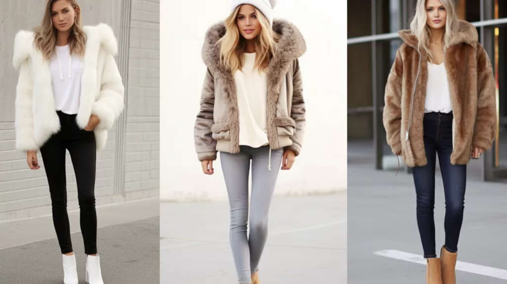 Hoodie Faux Fur Jacket 1