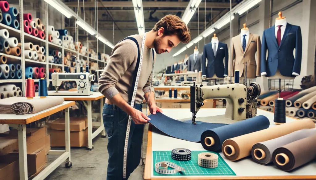 Quality control and fabric inspection in an American clothing factory